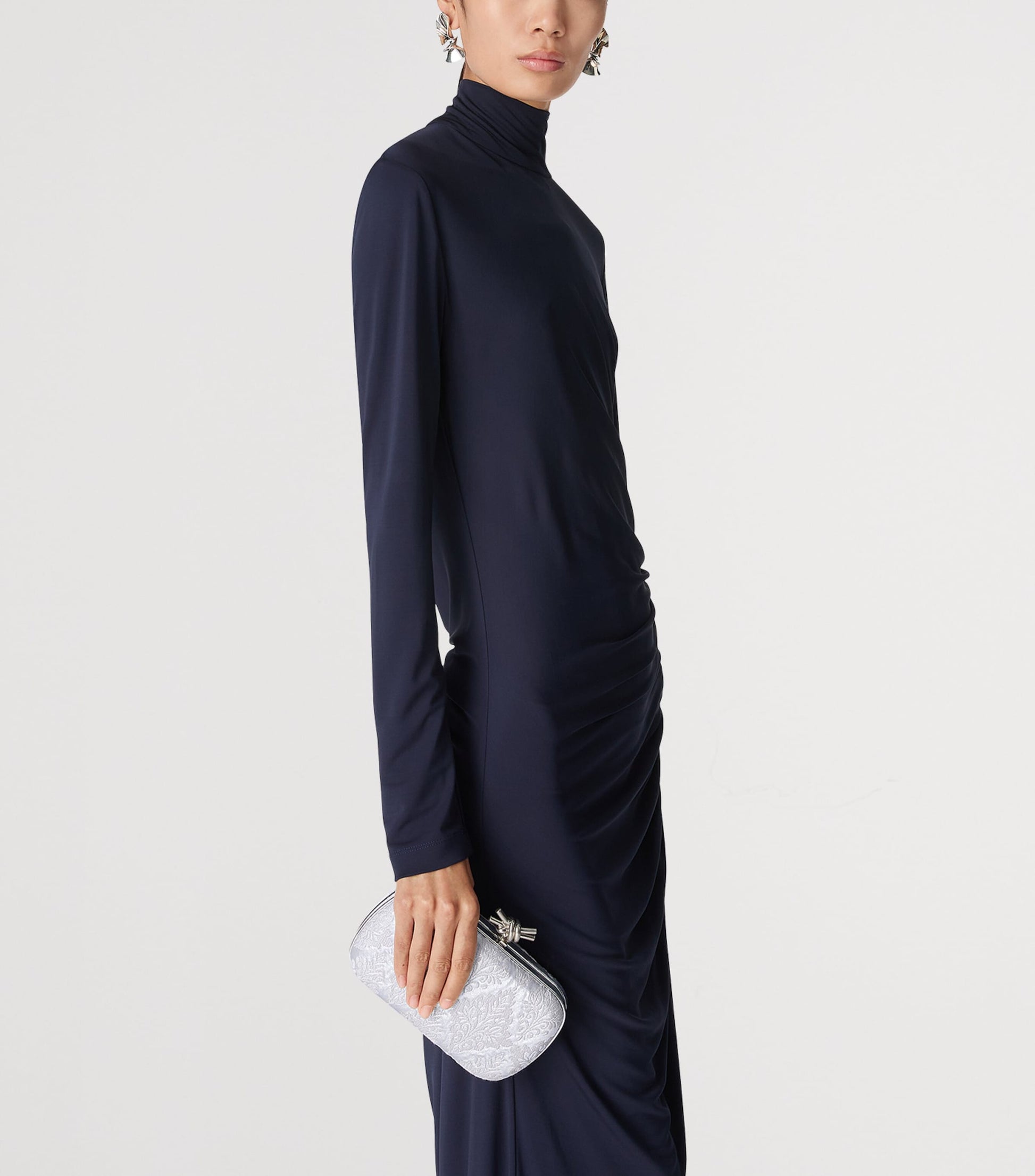 Jacquard Knot Clutch Bag