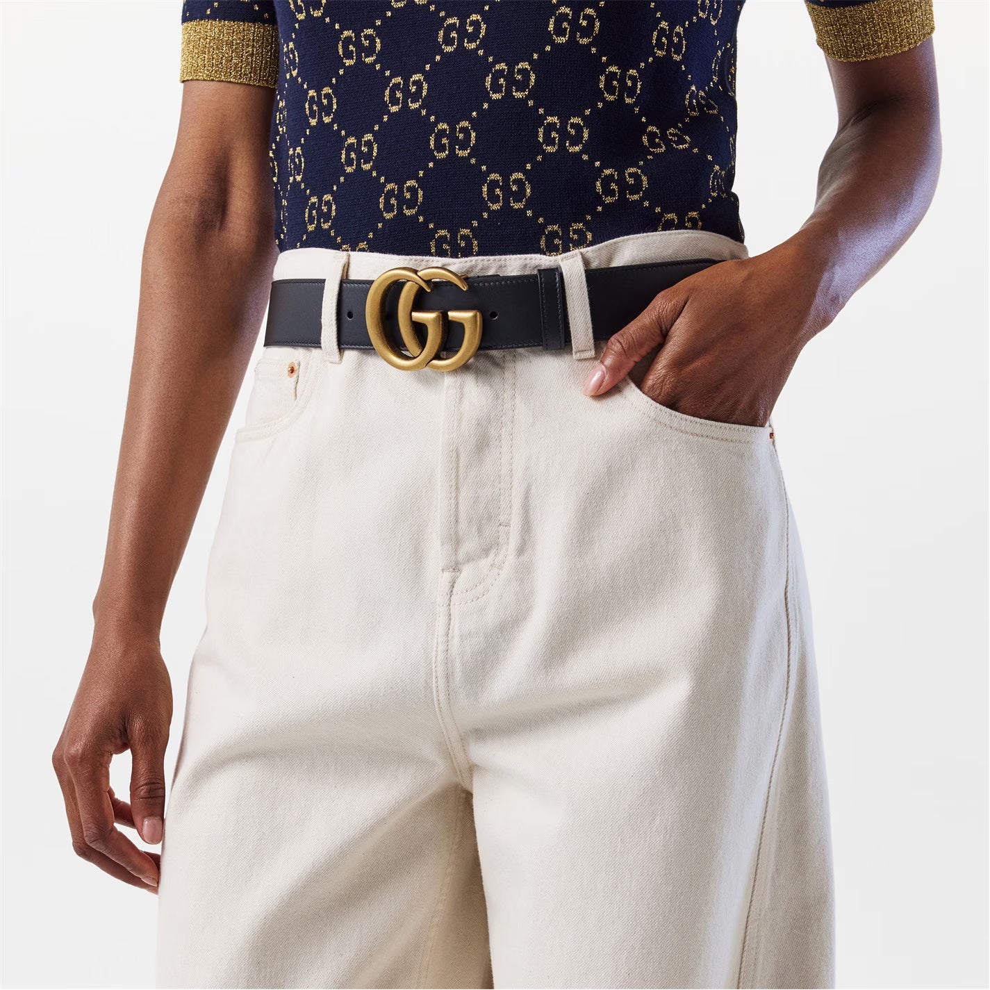 Women's Plain Leather Marmont Belt