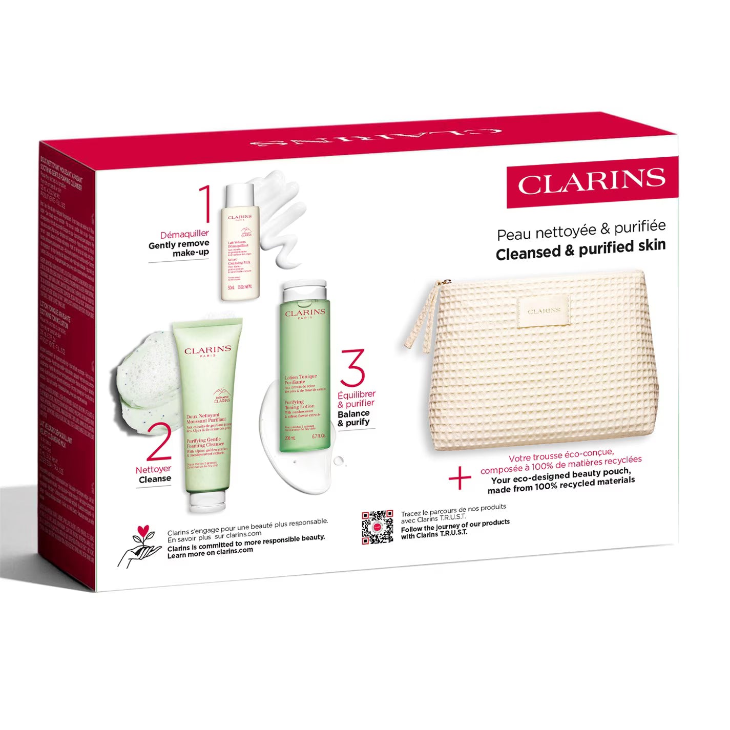 Clarins My Cleansing Essentials - Combination to Oily Skin (Worth £63)
