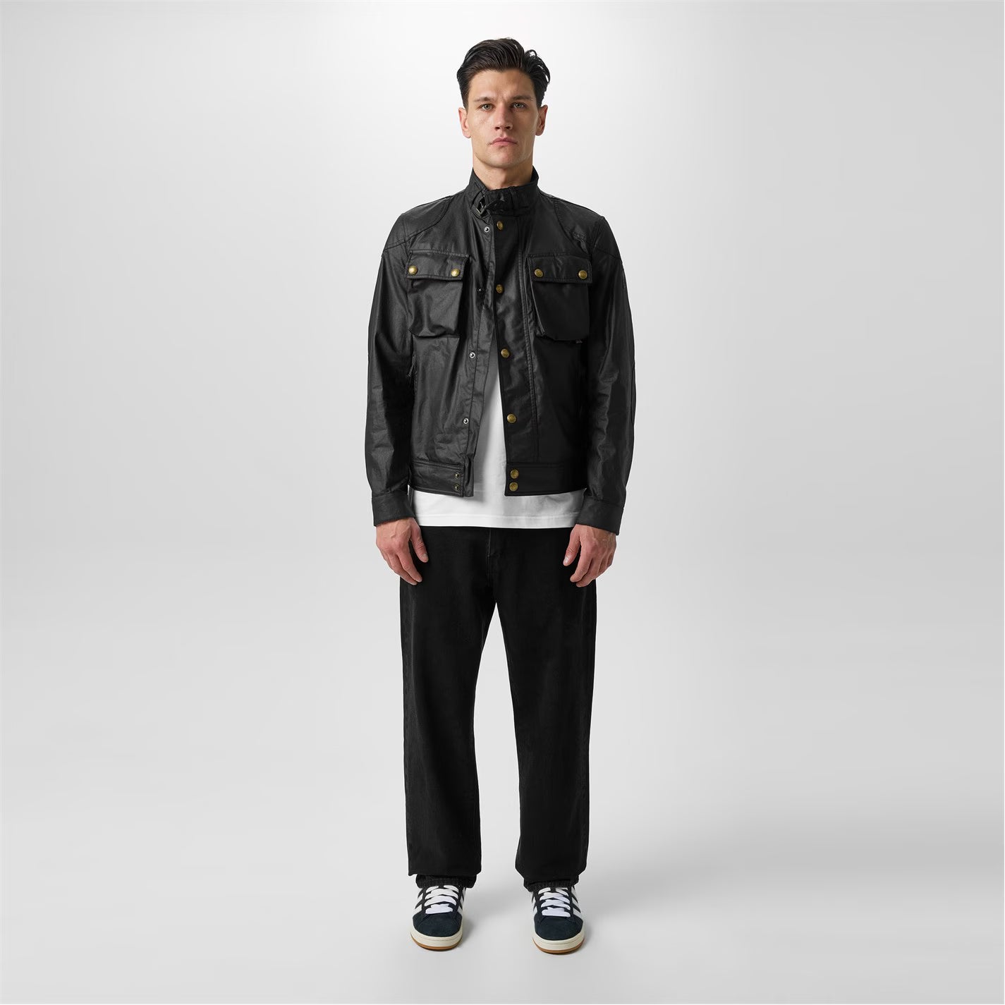 Men's Racemaster Waxed Cotton Long Sleeve Funnel Neck Wax Jacket