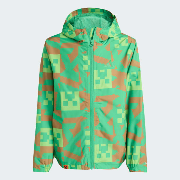 adidas Minecraft Terrex 2 Layer Climaproof Rain Jacket