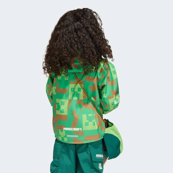 adidas Minecraft Terrex 2 Layer Climaproof Rain Jacket