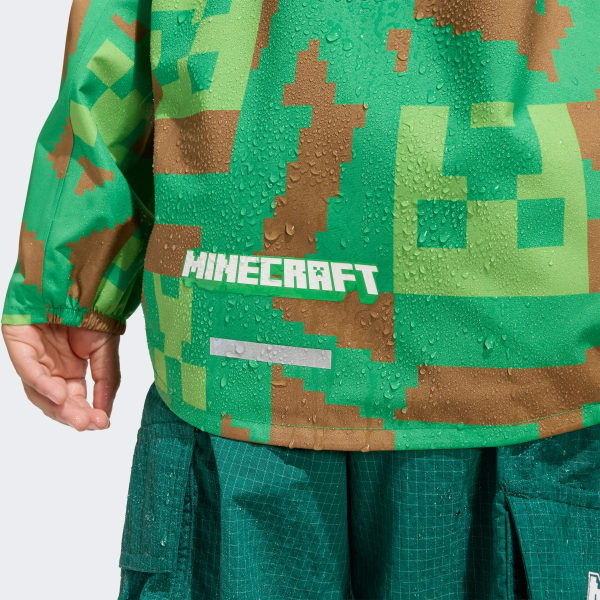 adidas Minecraft Terrex 2 Layer Climaproof Rain Jacket
