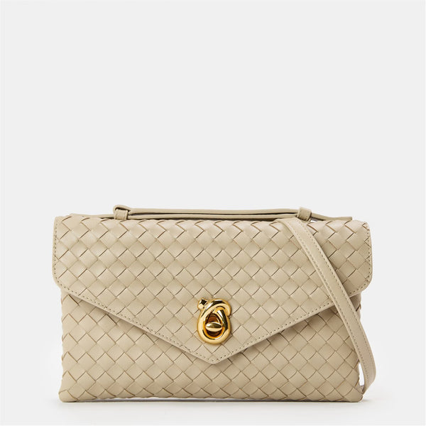 Knot Lock Leather Crossbody Bag