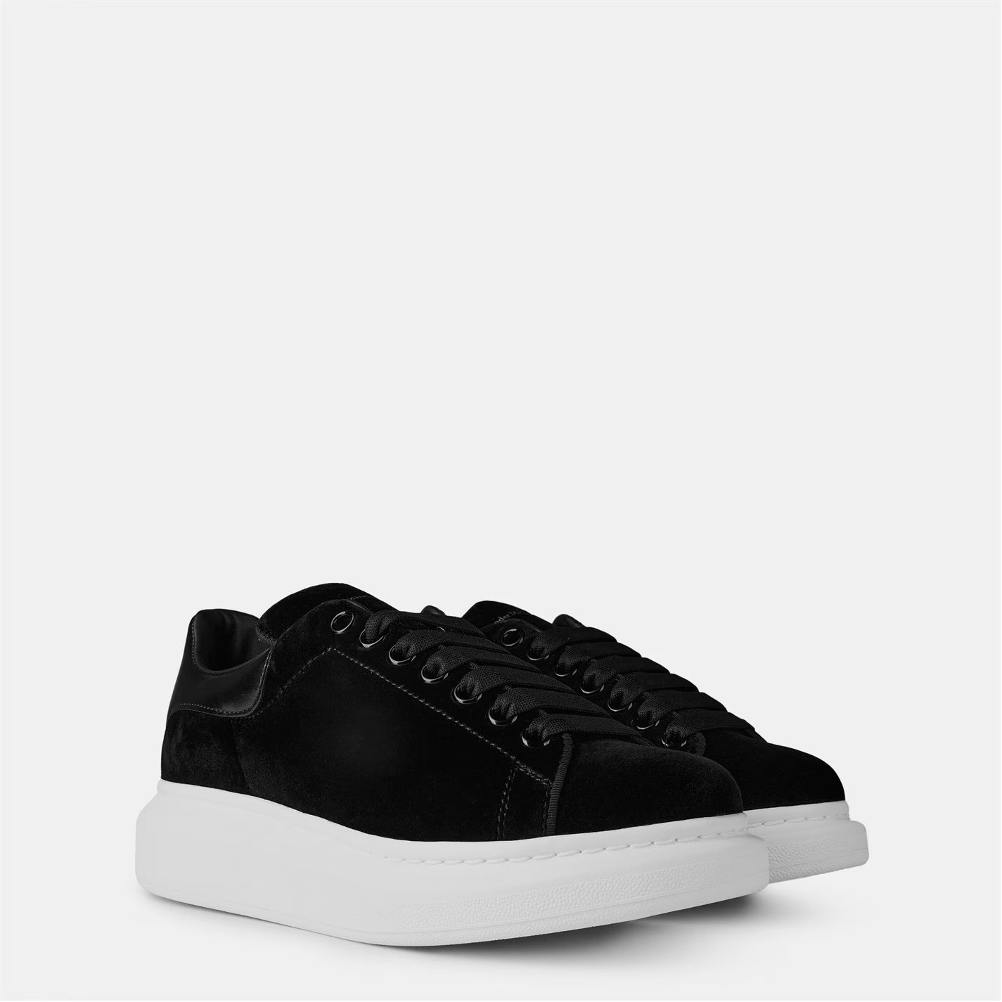 Women's Logo Print Leather Oversized Trainers