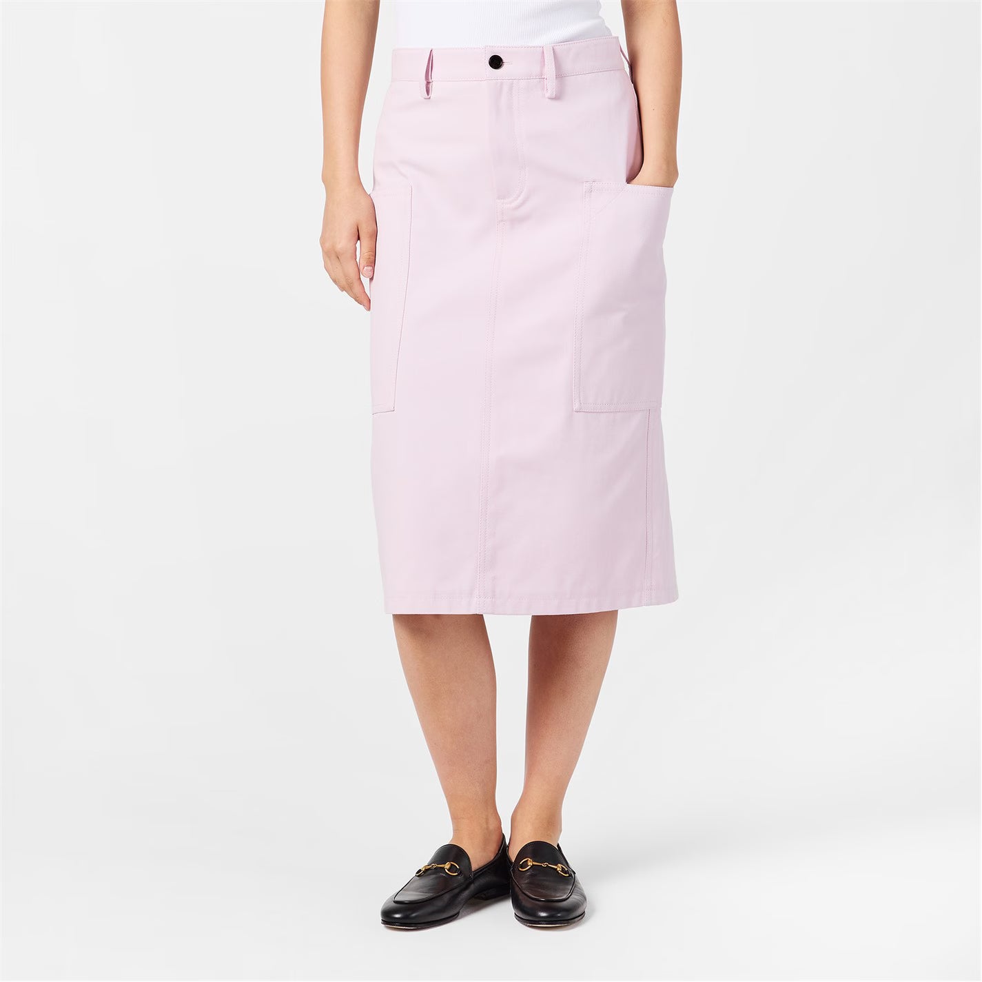 GUCCI Canvas Midi Skirt