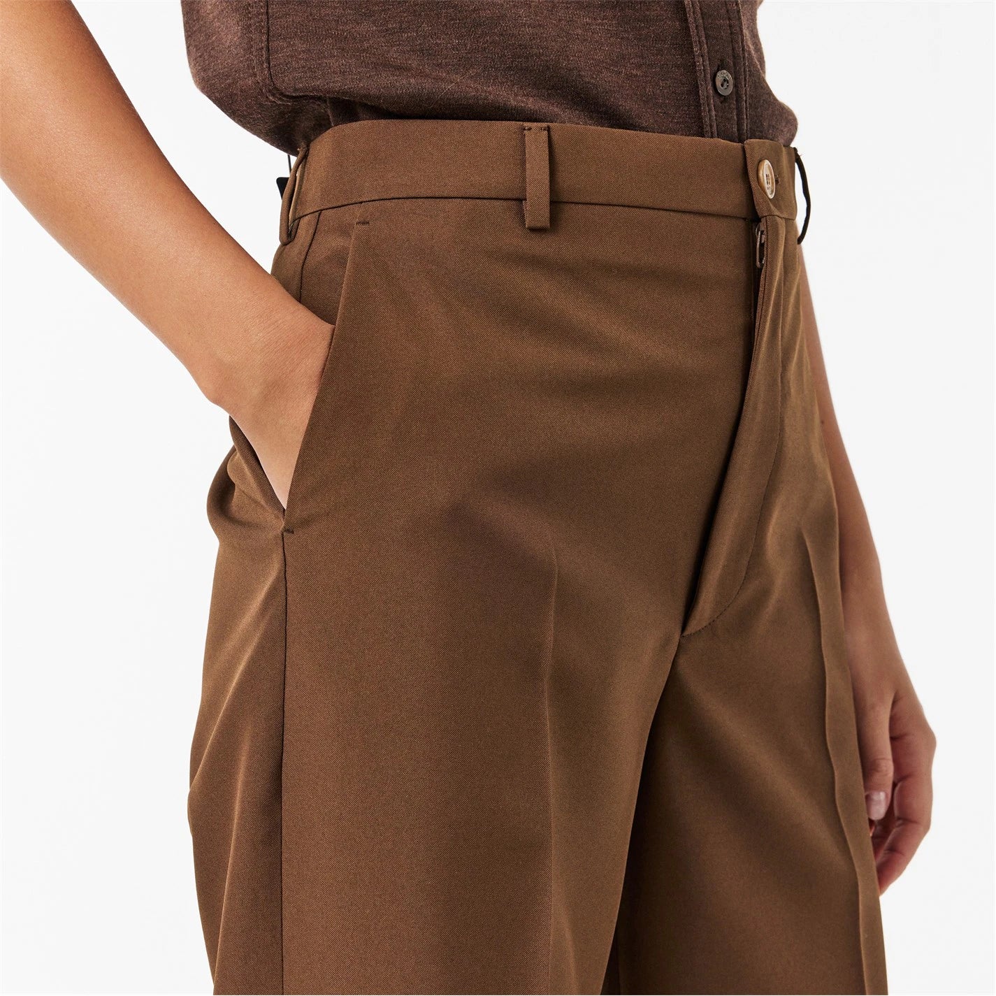 GUCCI Women's High Rise Wide Leg Trousers