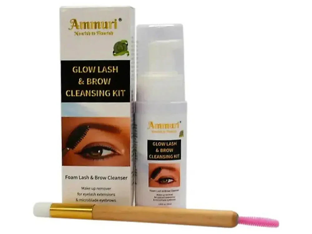 Ammuri Lash & Brow Cleansing Kit: Eyelash Extension Shampoo Kit - Interactive Group