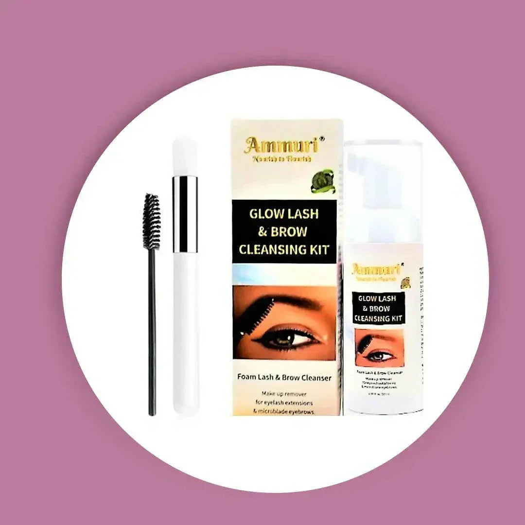 Ammuri Lash & Brow Cleansing Kit: Eyelash Extension Shampoo Kit - Interactive Group