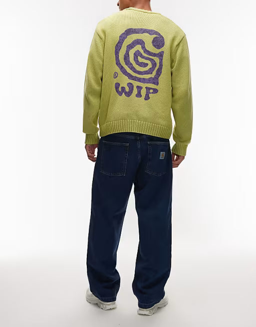 Carhartt WIP brandon loose tapered jeans in blue wash