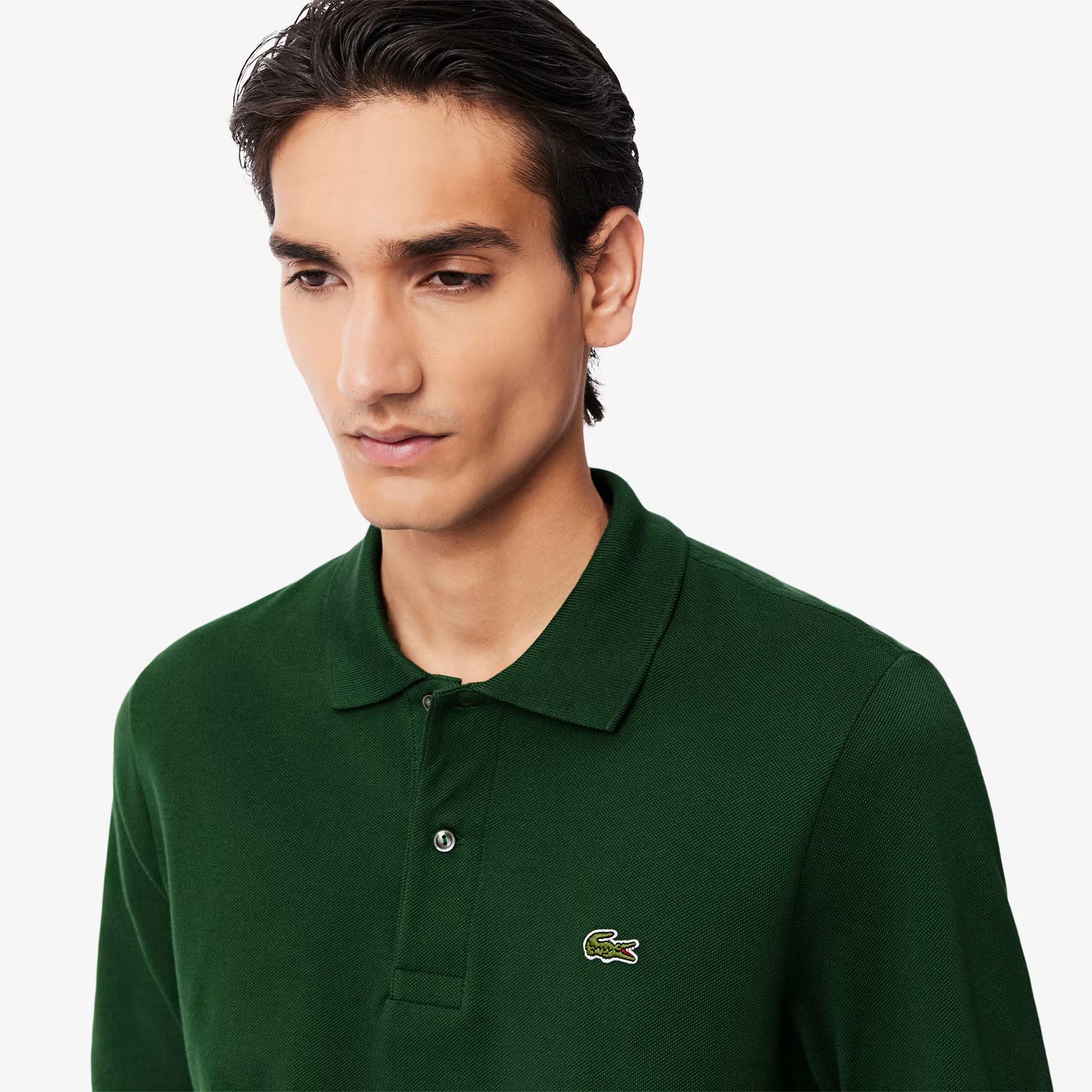 Classic Fit Long Sleeved L.12.12 Polo Shirt