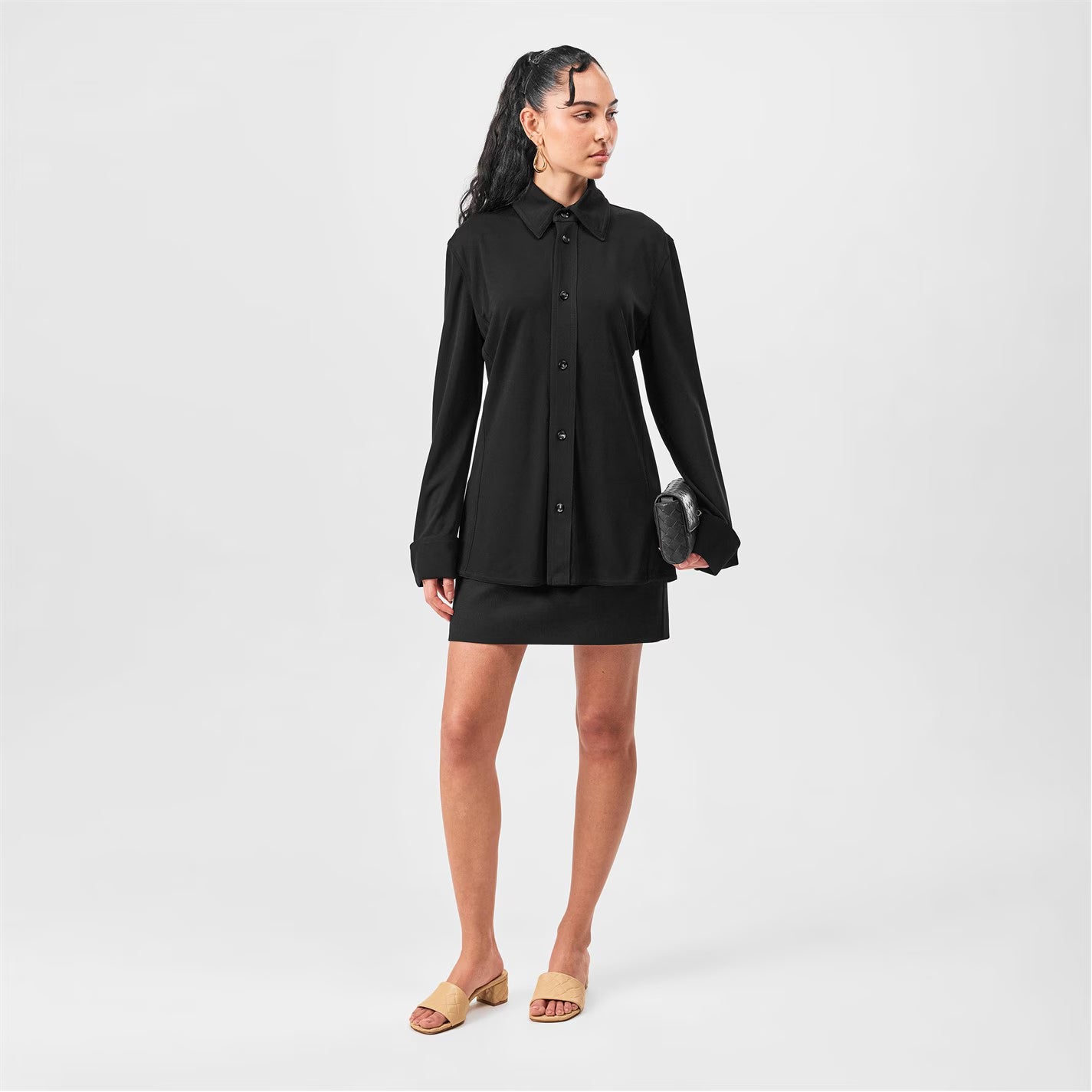 Matt Fluid Viscose Jersey Shirt