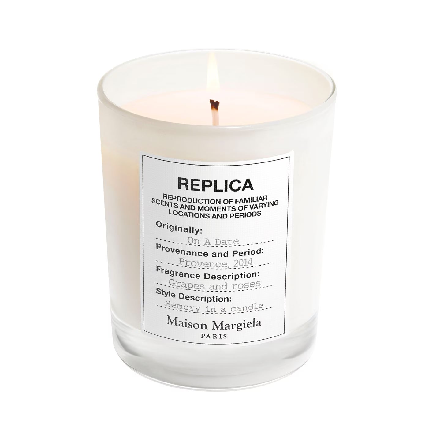 Replica On A Date Candle