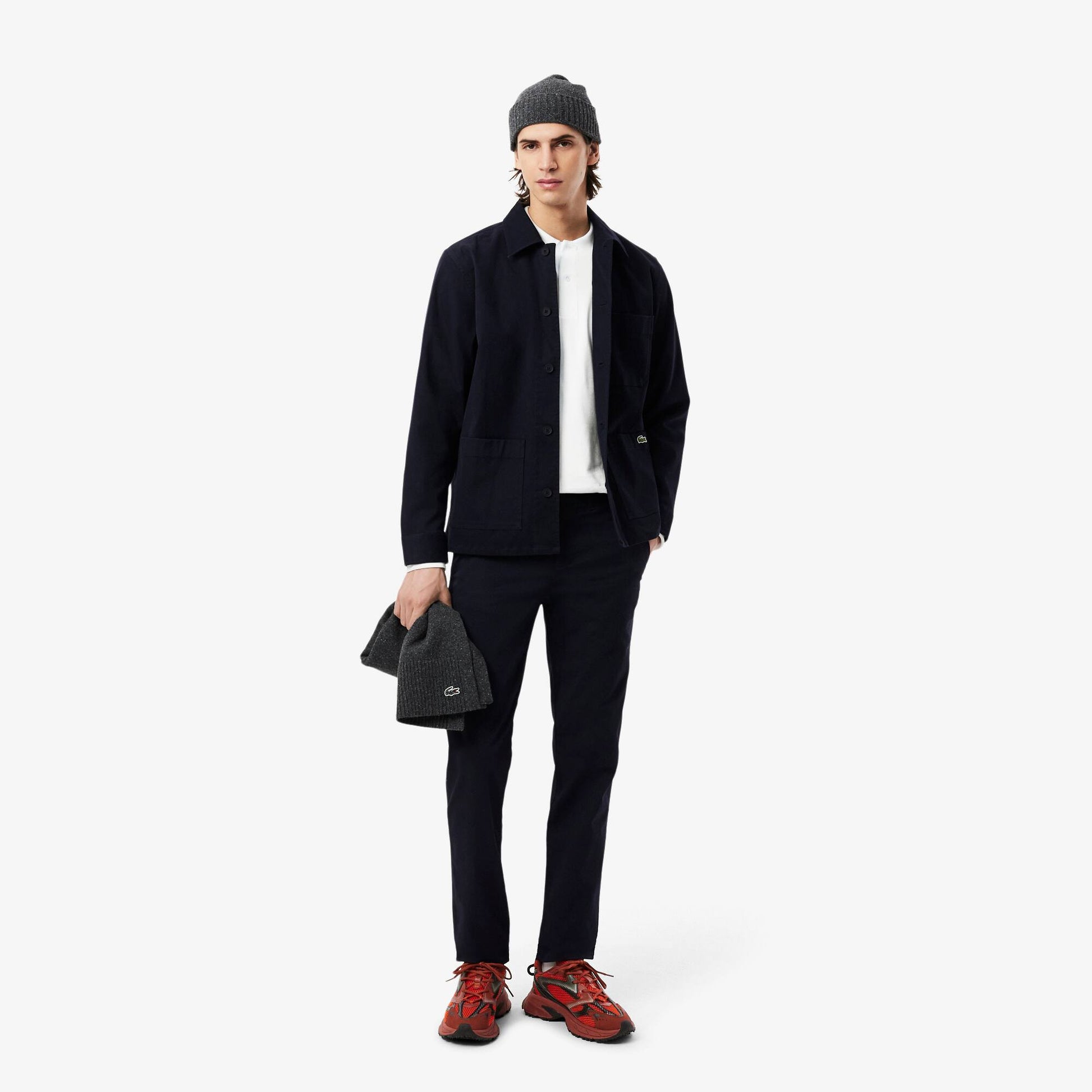 Classic Fit Long Sleeved L.12.12 Polo Shirt