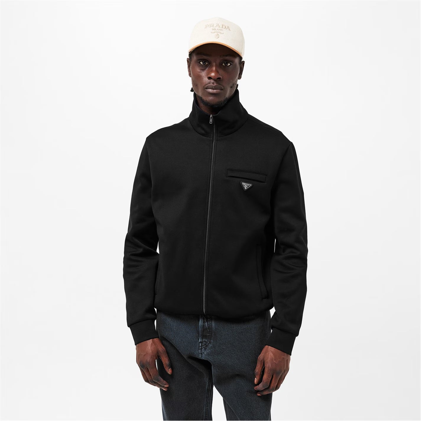 Men's Technical Fabric Relaxed Fit Tracksuit Top