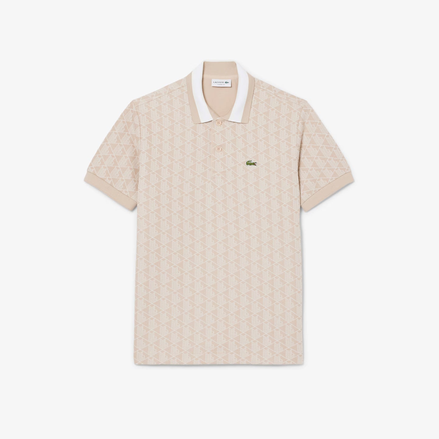 Classic Fit Monogram Jacquard Polo Shirt