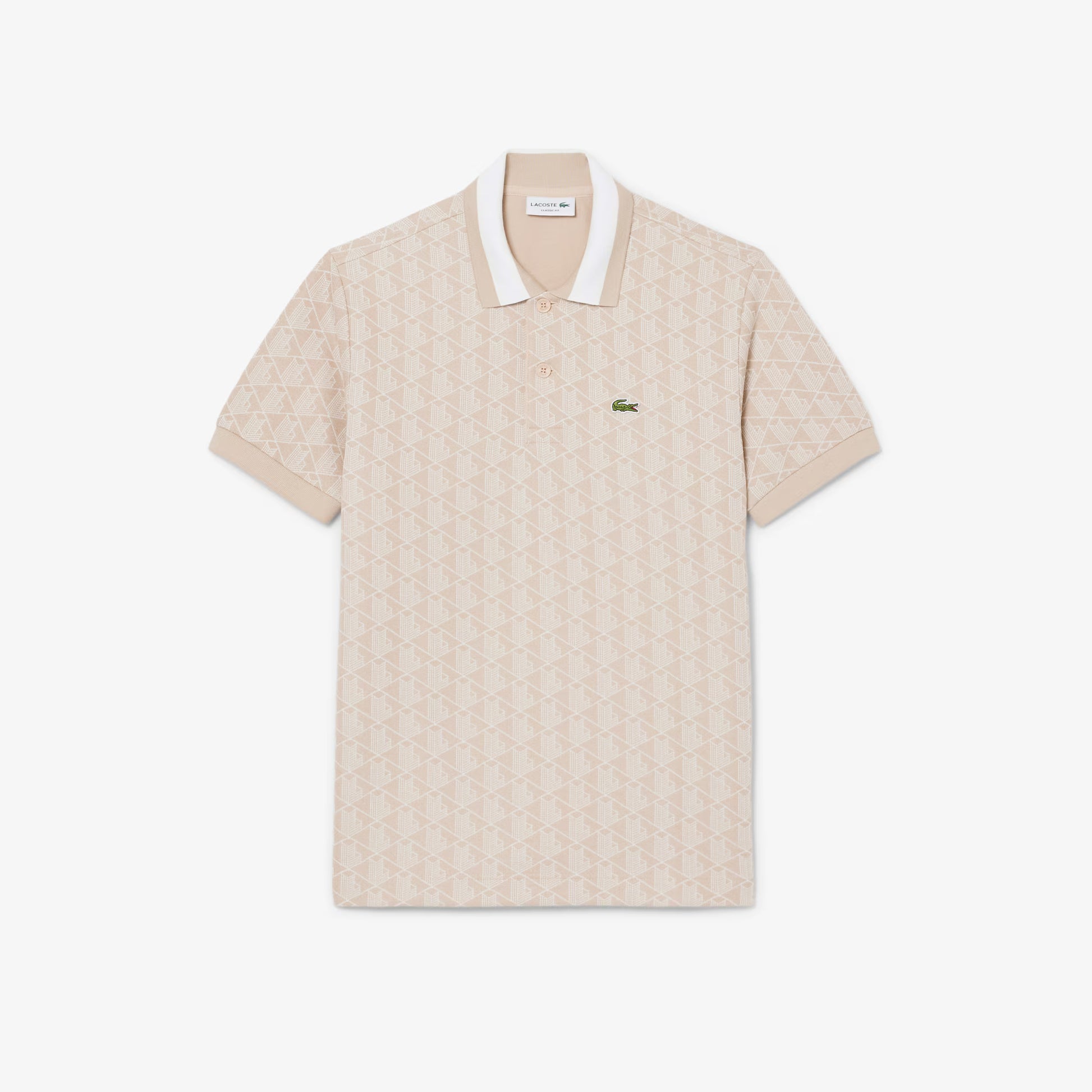 Classic Fit Monogram Jacquard Polo Shirt