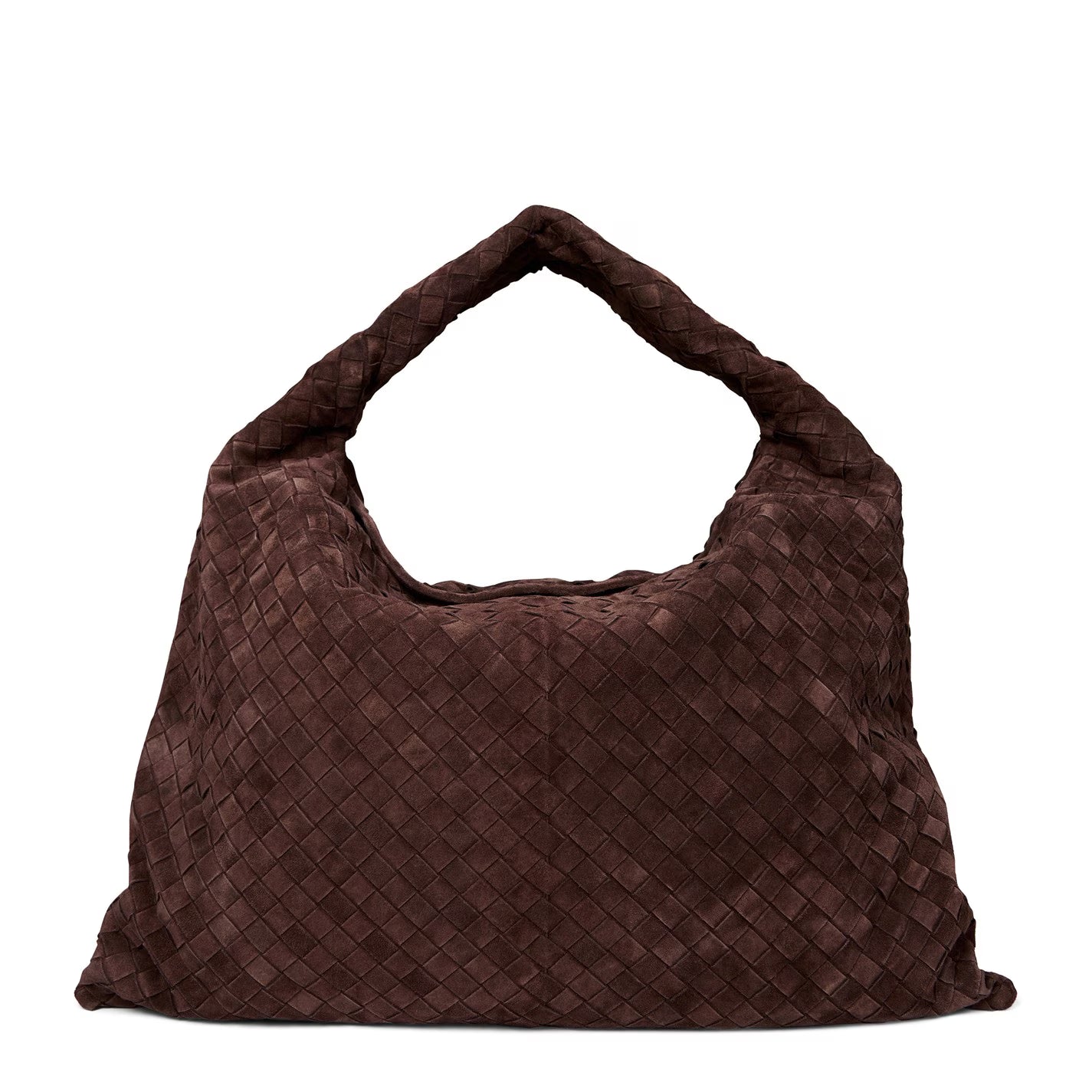 Large Hop Leather Textured Shoulder Bag