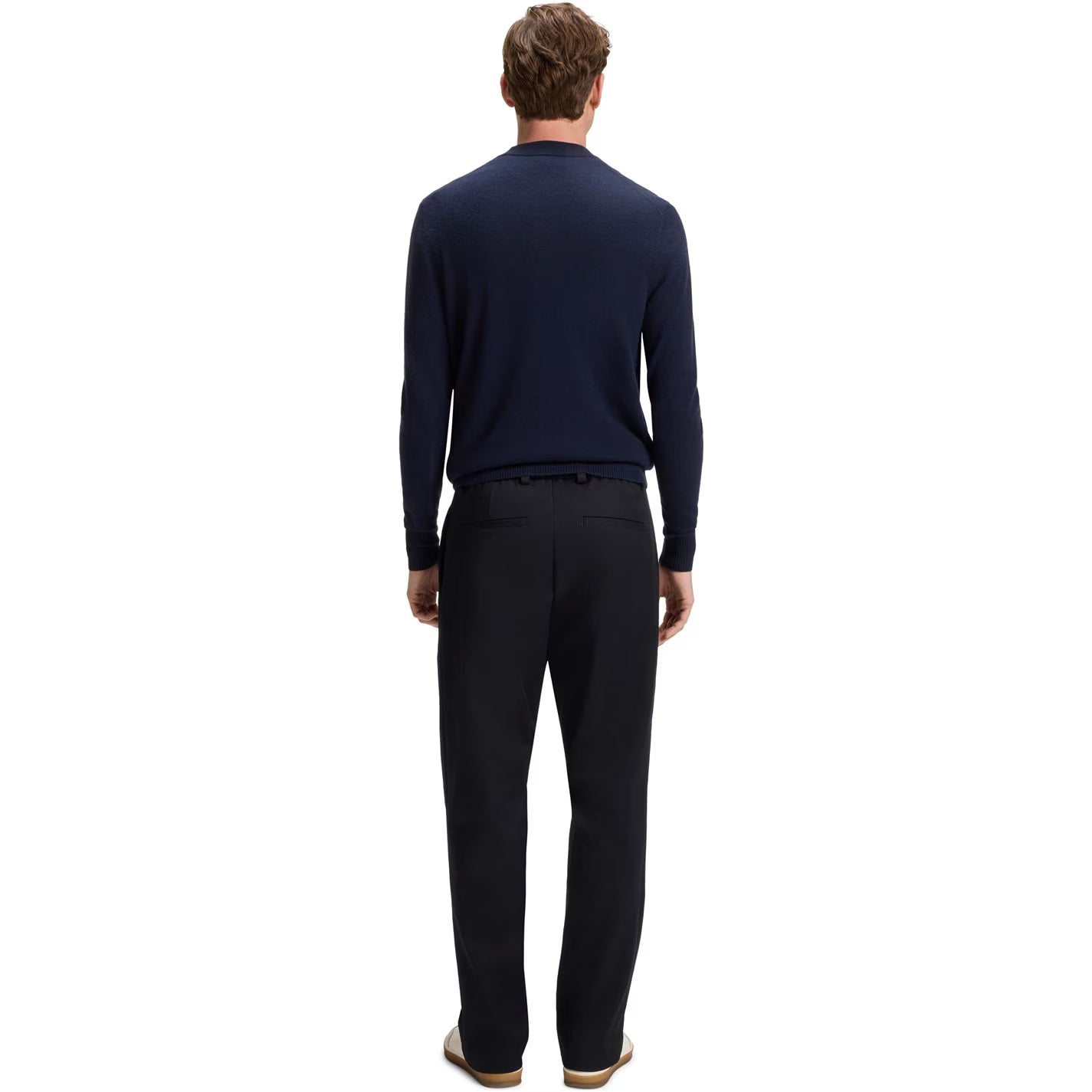 BOSS Men's Double Breasted Tailored Stretch Trousers