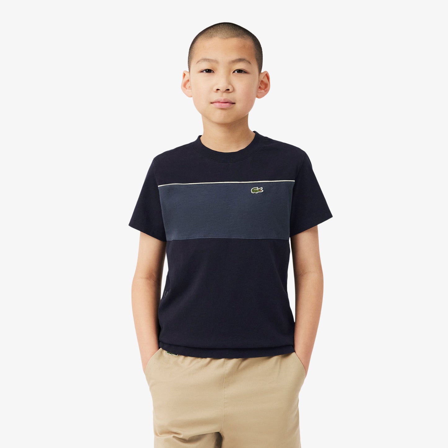 Cotton Colour-Block T-shirt