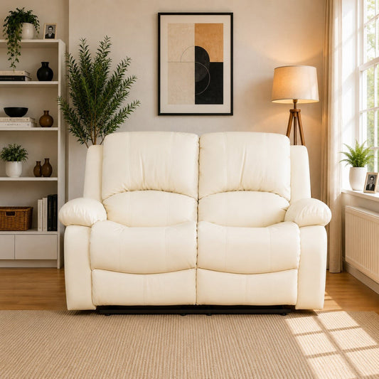 Artemis Home Glendale 2 Seat Manual Recliner Sofa - Cream