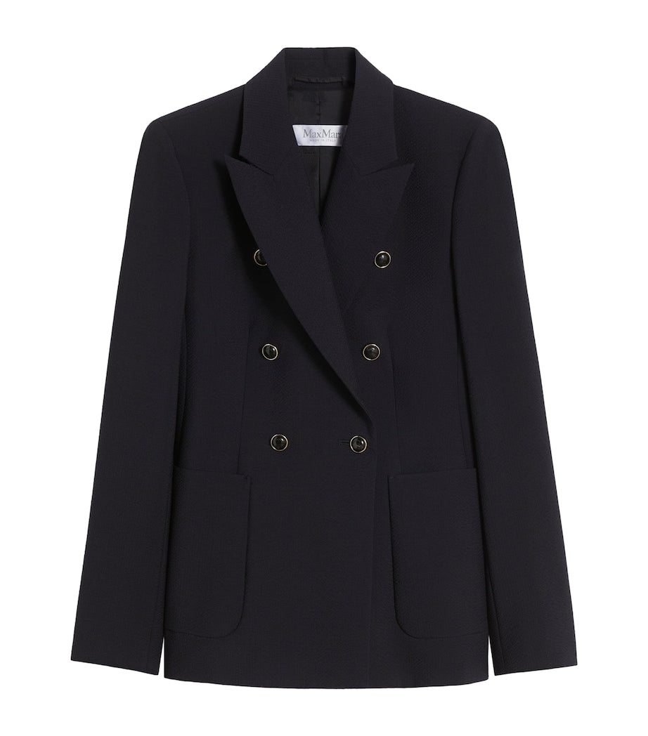 Virgin Wool Double-Breasted Blazer