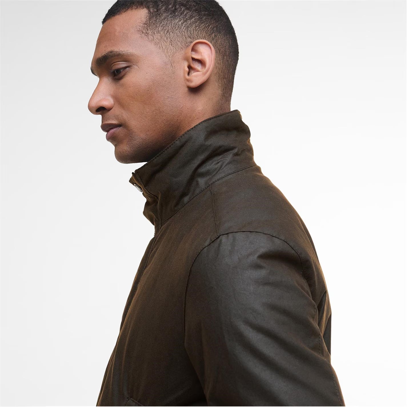 Barbour Men's Modern Border Water Resistant Long Sleeve Wax Jacket