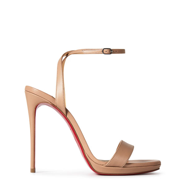 Women's Loubi Queen Leather Sandals, 120mm