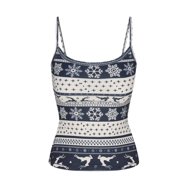 Womens Logo Plush Pointelle Cami