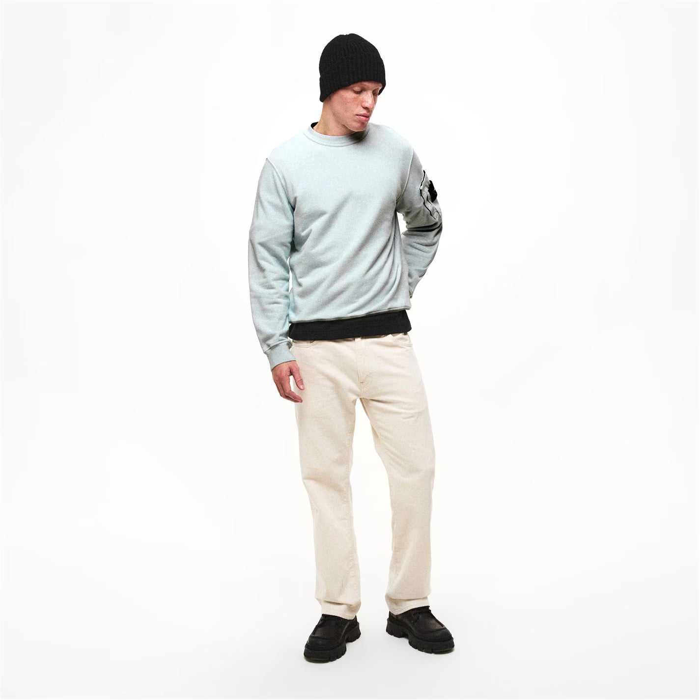 Stone Zip Pkt Crew Sn62