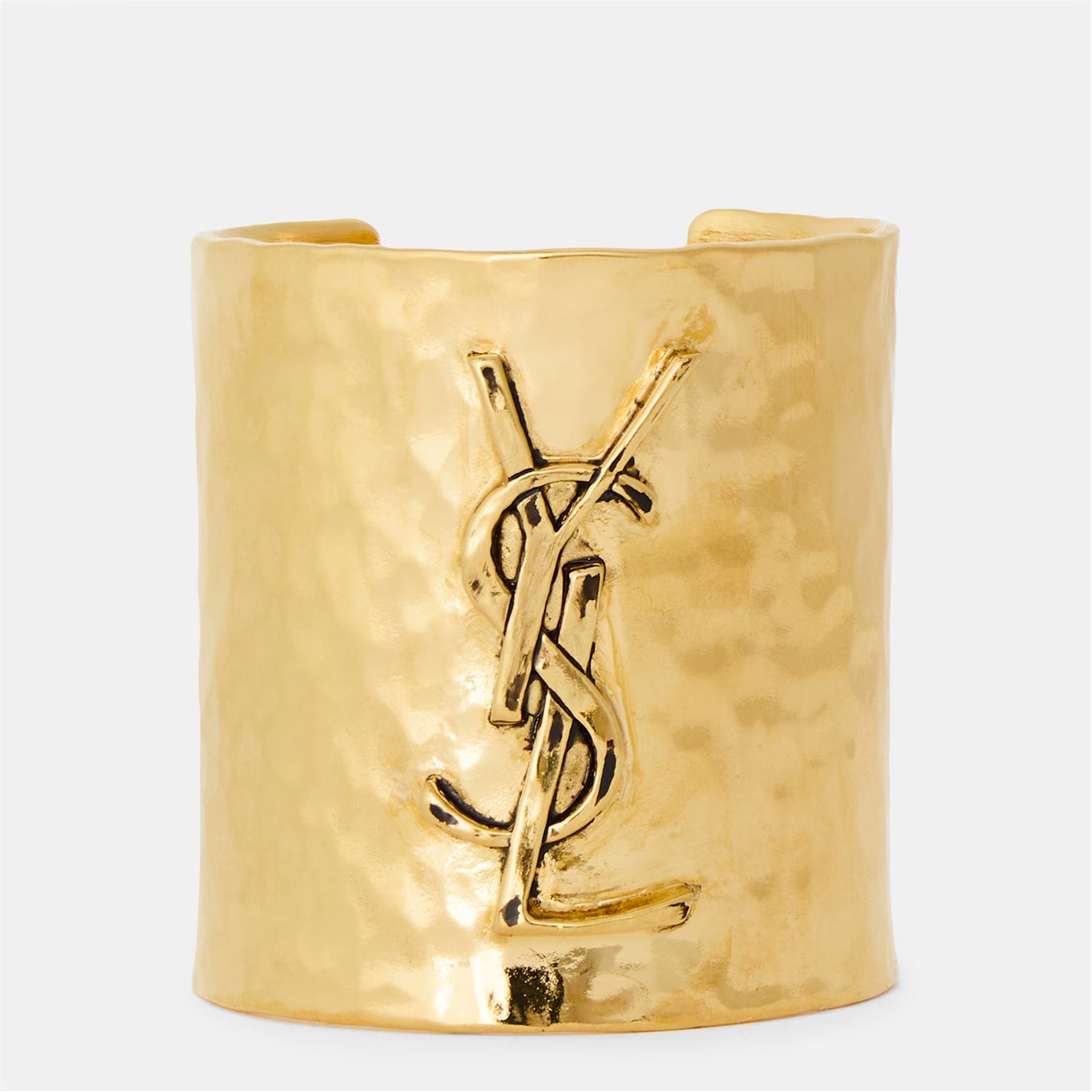 Women's Large Monogram Metal Cuff Bracelet