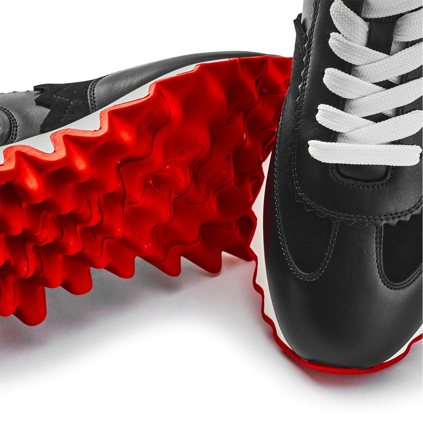 Women's Leather Loubishark Trainers