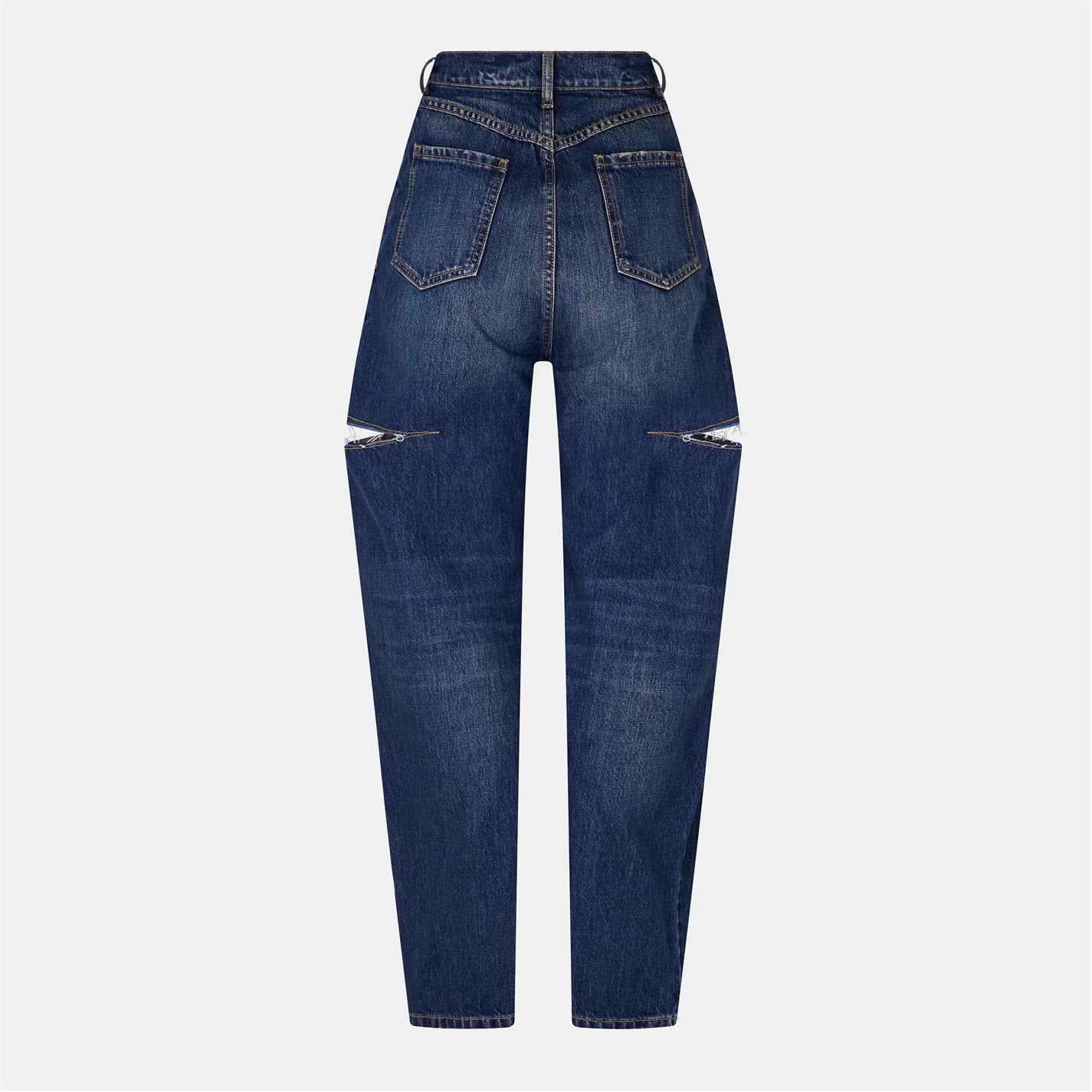 Denim Jeans With Slash Details