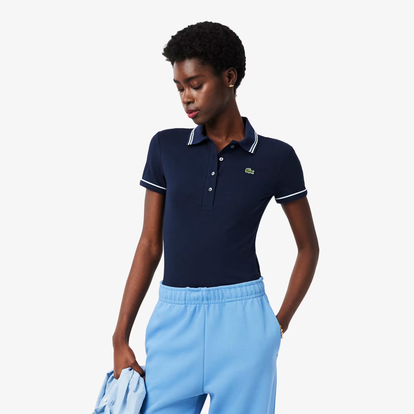 L.12.D Slim Fit Trim Detail Polo Shirt