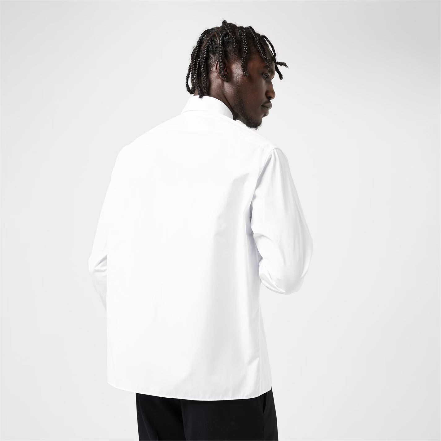 Men's Logo Long Sleeve Plain Shirt
