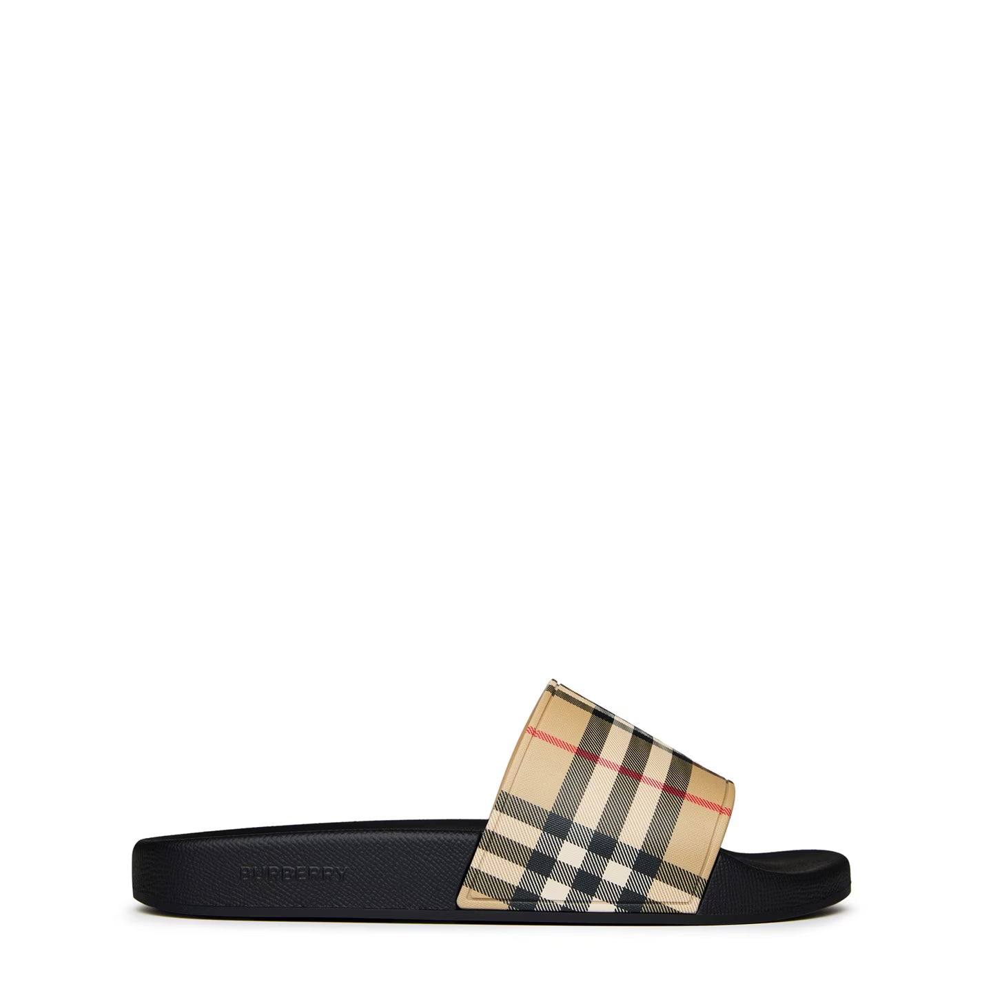 Men's Check Furley Logo Sliders