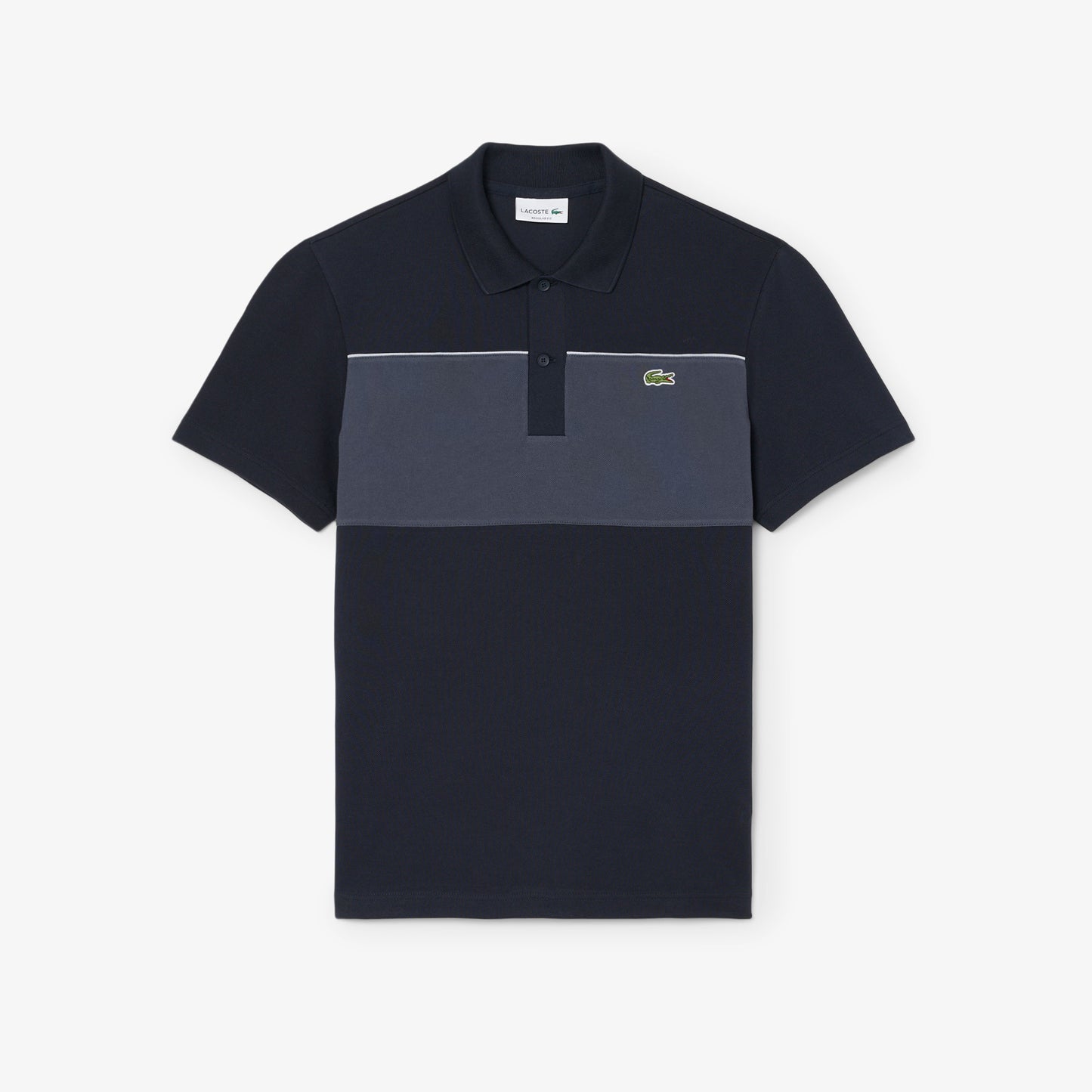 Regular Fit Colour-Block Piqu e9 Polo Shirt
