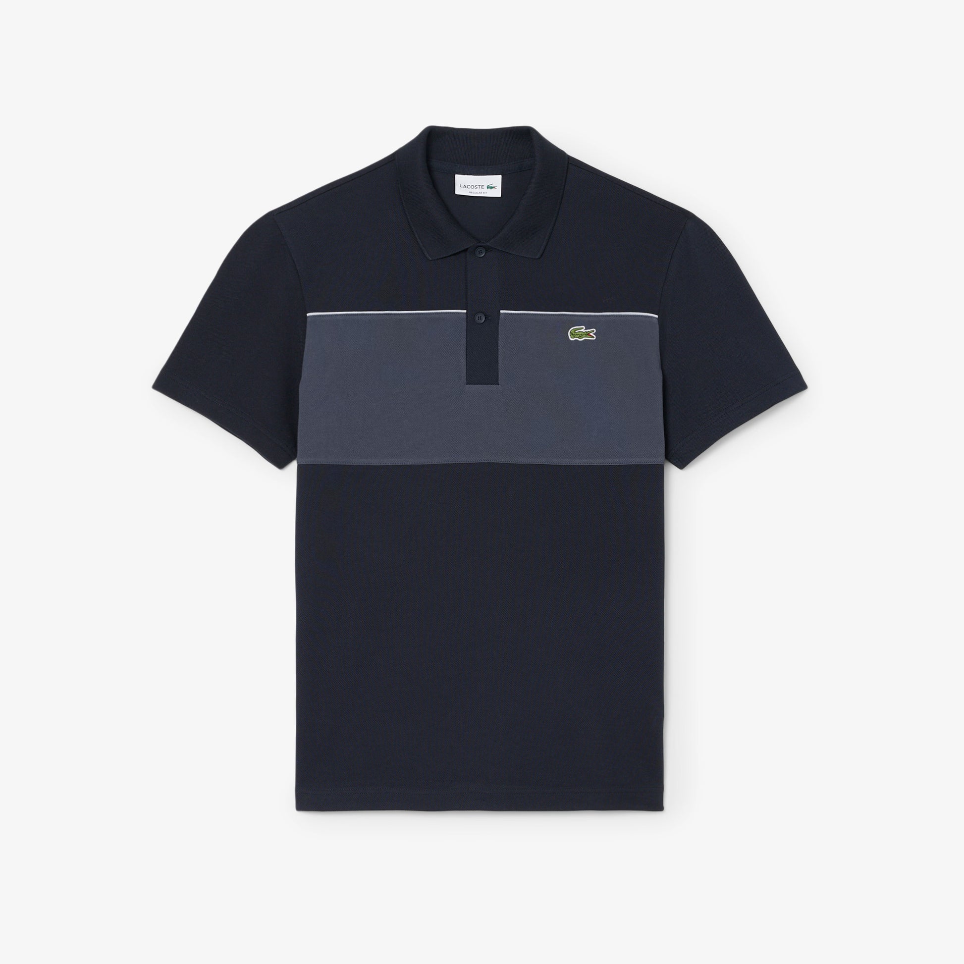 Regular Fit Colour-Block Piqu e9 Polo Shirt