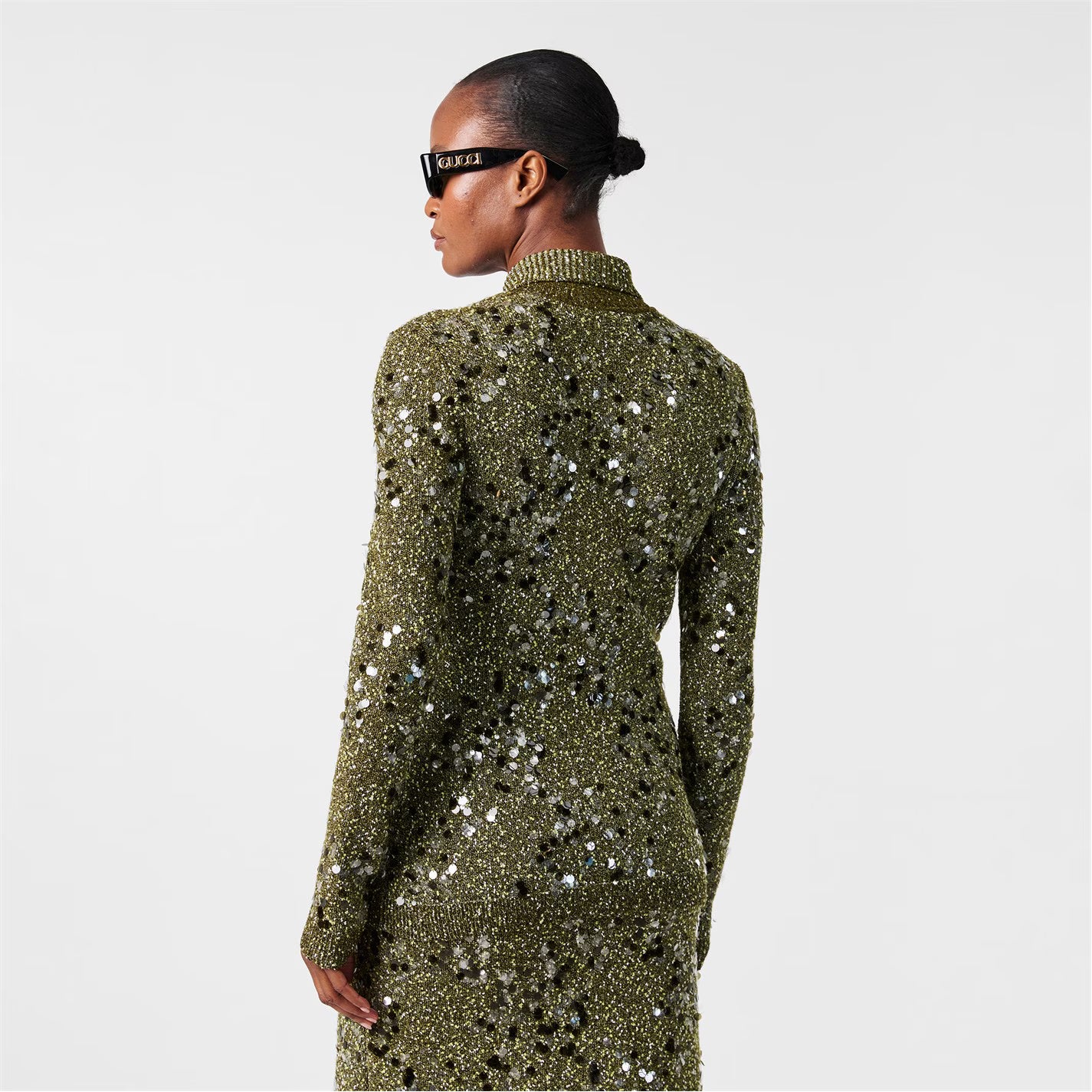 GUCCI Sequin Knit Cardigan