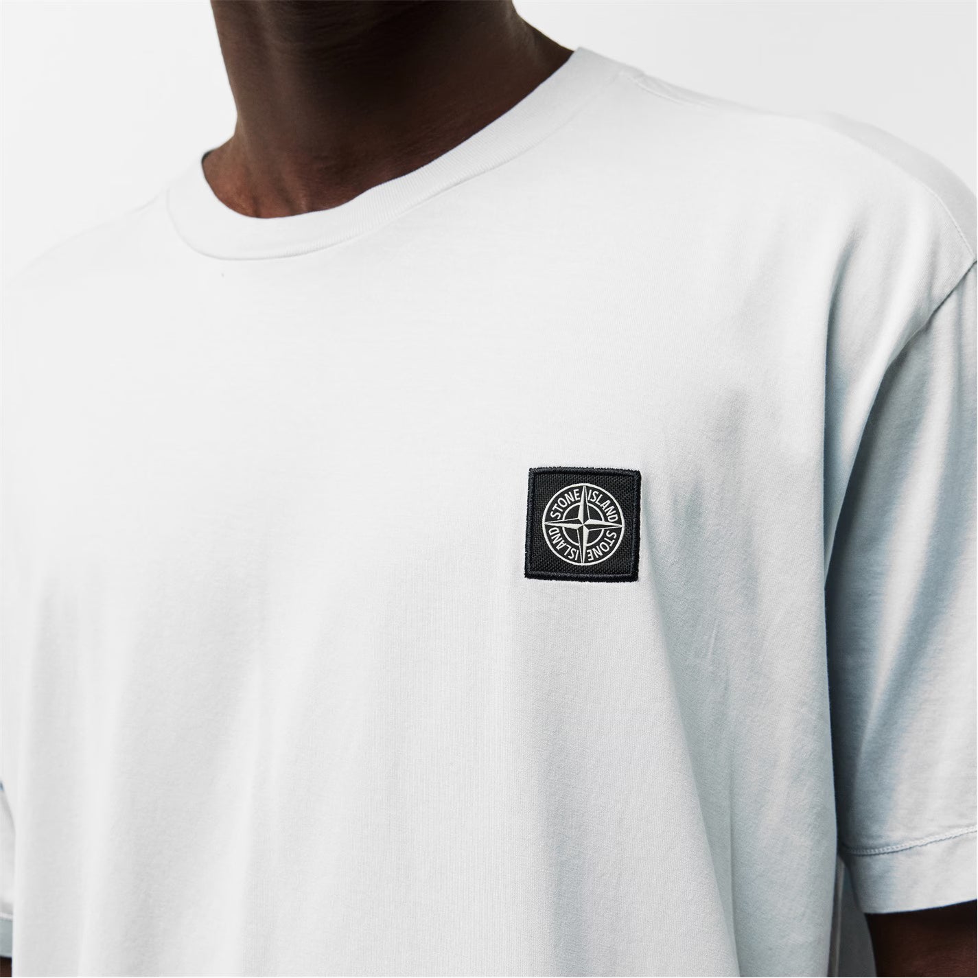 STONE ISLAND Men's Cotton Compass Logo Patch T-Shirt