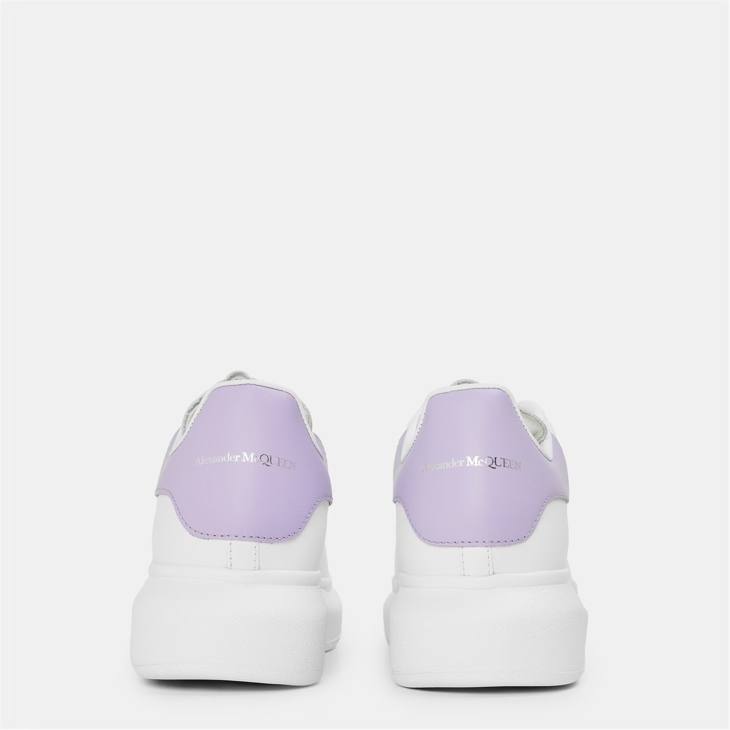 Women's Logo Print Leather Oversized Trainers