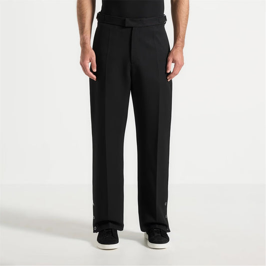 Mens Boris Relaxed Fit Tailored Button Cuff Trousers