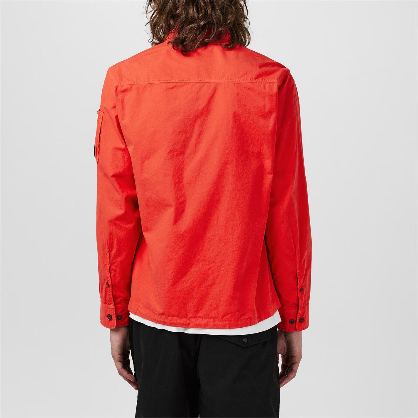 Men's Gabardine Lens Cotton Long Sleeve Overshirt