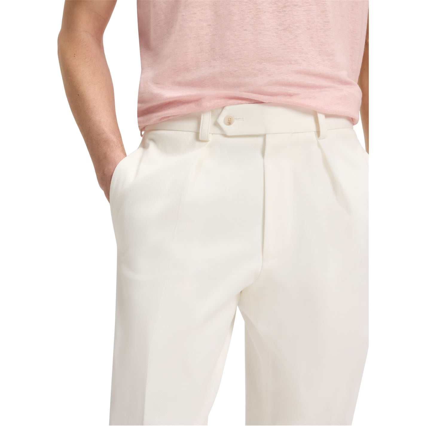 BOSS Men's Double Breasted Tailored Stretch Trousers