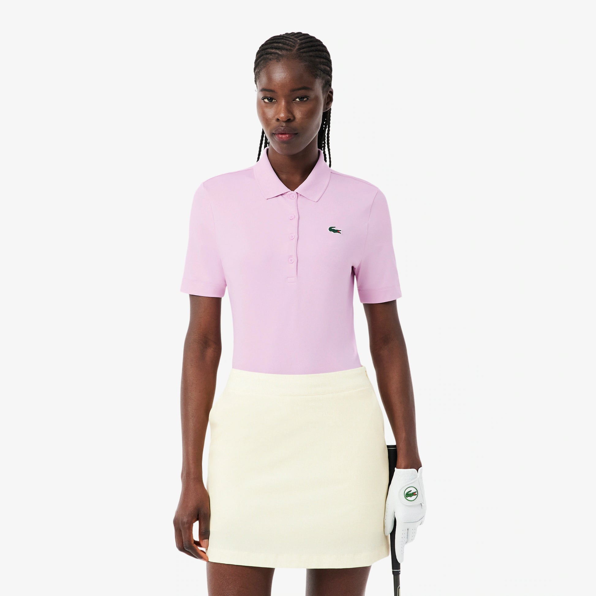 Slim Fit UV Protect Stretch Golf Polo Shirt