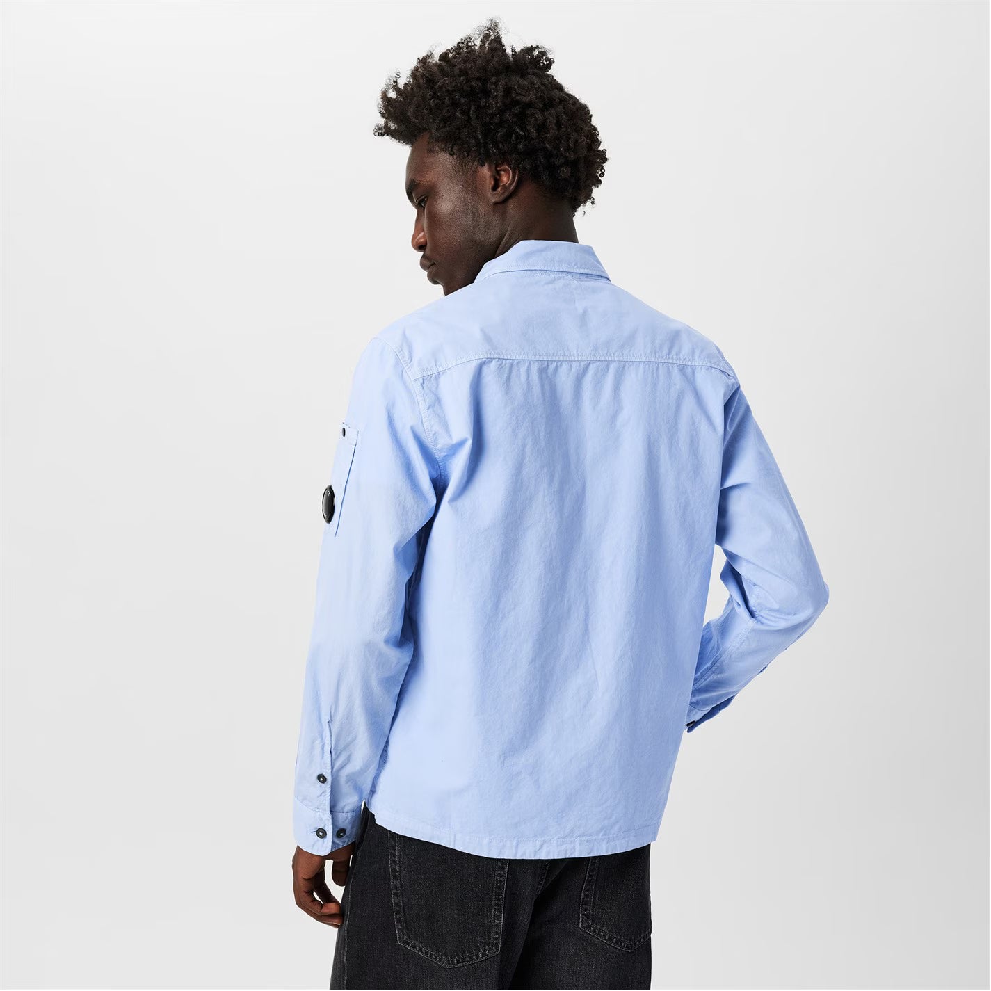 Men's Gabardine Lens Cotton Long Sleeve Overshirt