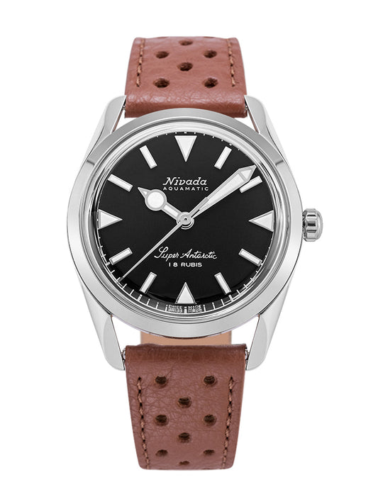 Nivada Grenchen Super Antarctic 35mm - Black White Luminova