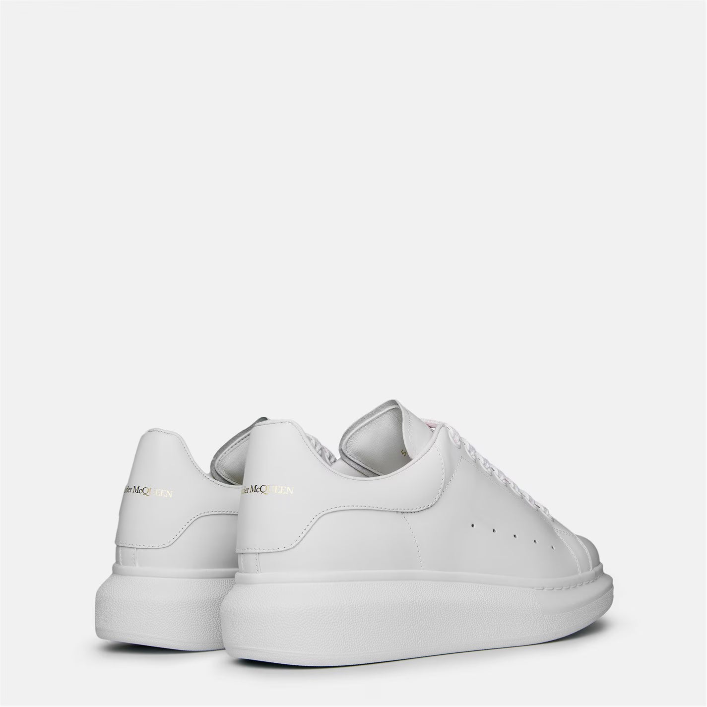 Women's Logo Print Leather Oversized Trainers