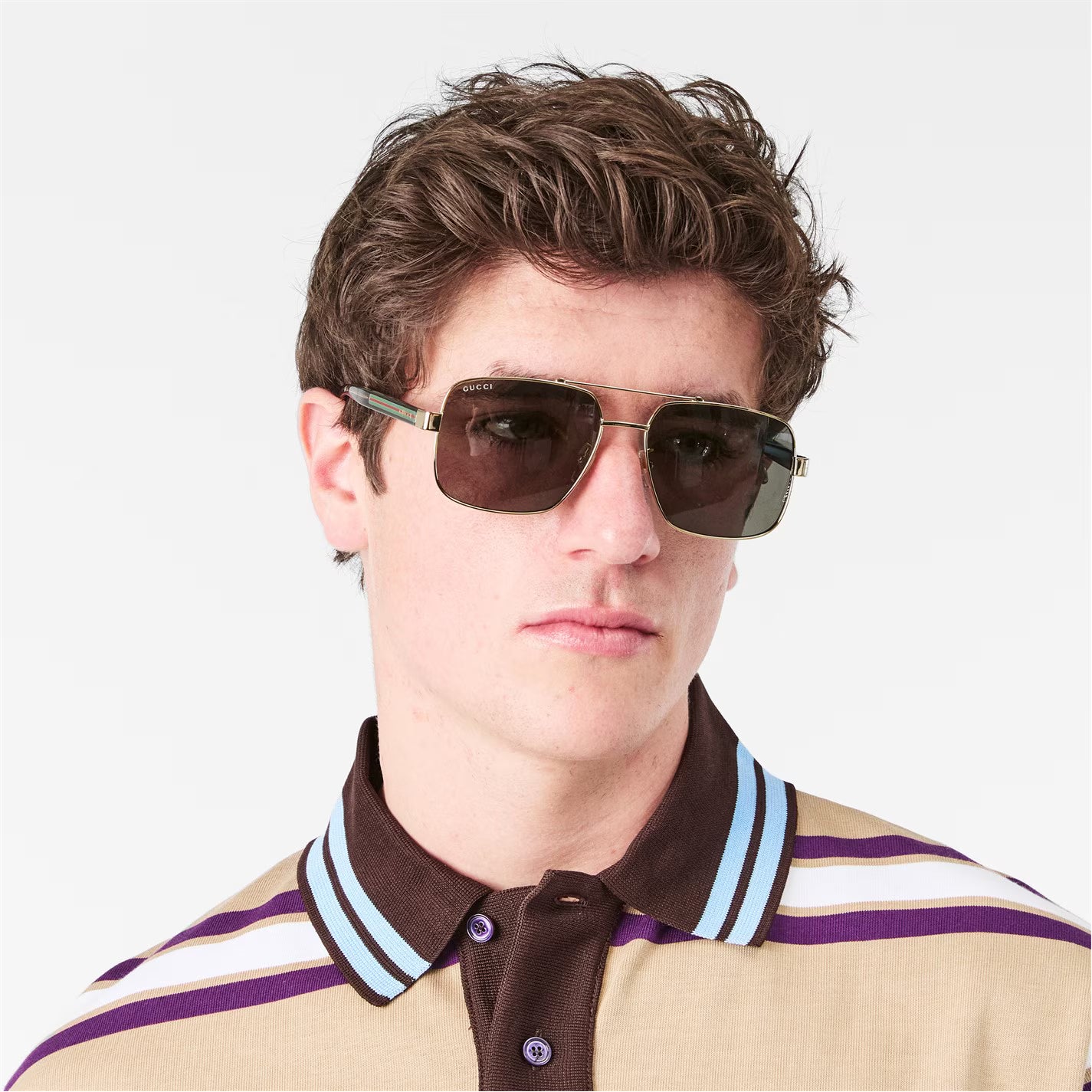 Men's Web Aviator Sunglasses