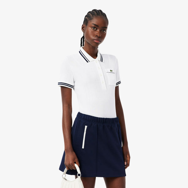 Slim Fit French Made Ribbed Polo Shirt